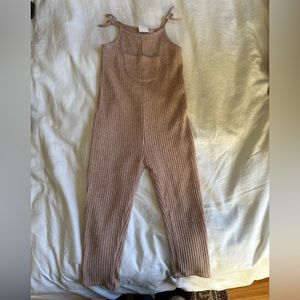 Toddler girls Zara knit overalls